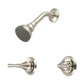 Olympia Faucets Two Handle Shower Set, IPS, Wallmount, Brushed Nickel P-1232-BN